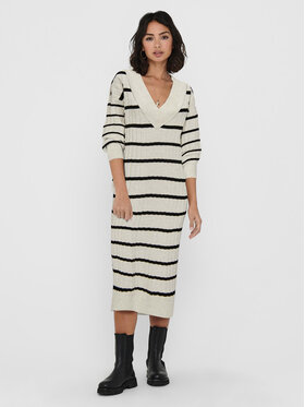 ONLY ONLY Трикотажна сукня 15236372 Бежевий Relaxed Fit