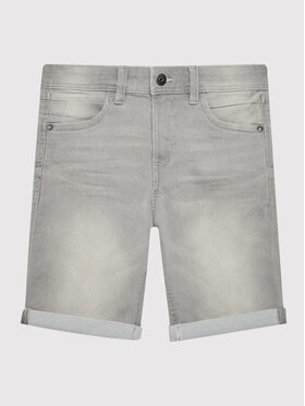 NAME IT NAME IT Pantaloni scurți de blugi 13150022 Gri Slim Fit