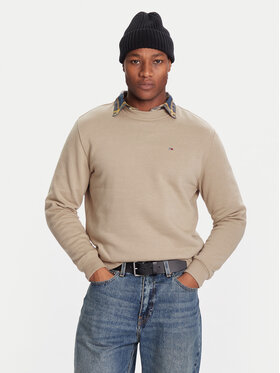 Tommy Jeans Tommy Jeans Pulóver DM0DM20741 Bézs Regular Fit