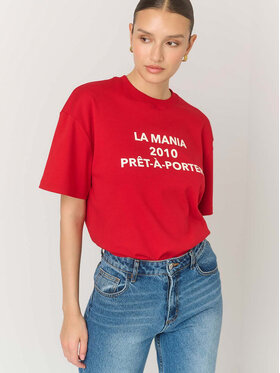 La Mania La Mania T-Shirt PRET A PORTER Czerwony Classic Fit