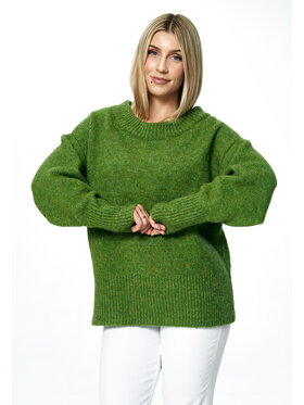FIGL FIGL Sweter M882 Zielony Oversize