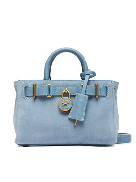 Tommy Hilfiger Tommy Hilfiger Soma American Icon Micro Tote Suede AW0AW18853 Gaiši zils
