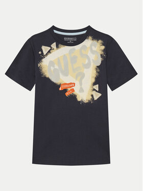 Guess Guess Тишърт L5GI00 K8HM4 Тъмносин Regular Fit