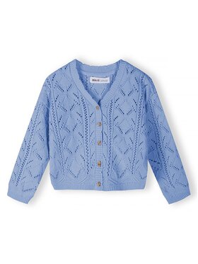 minoti minoti Kardigan 30KNIT100 Błękitny Regular Fit