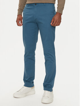 Sisley Sisley Pantaloni chino 4AIHSF021 Albastru Slim Fit