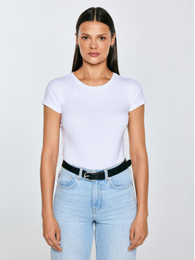 BIG STAR BIG STAR T-Shirt CLASSACA Biały Slim Fit