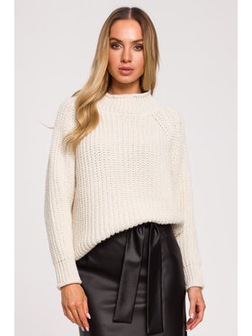 Made of Emotion Made of Emotion Sweter M630 Beżowy