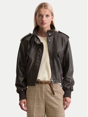 Marc O'Polo Marc O'Polo Giacca di pelle 508 7018 73009 Marrone Regular Fit
