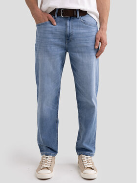 BIG STAR BIG STAR Jeansy ATES_CROPPED_122_190 Niebieski Tapered Fit