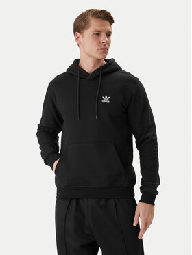 adidas adidas Bluză Trefoil Essentials IY4930 Negru Regular Fit
