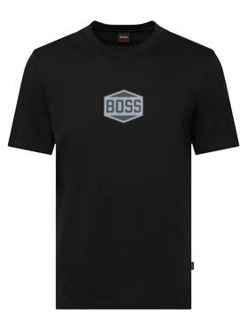 BOSS BOSS T-Shirt Logo Tape2 50574200 Černá Regular Fit