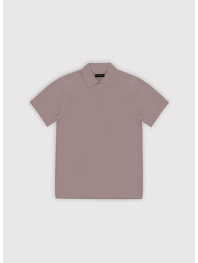 Pako Lorente Pako Lorente Polo P26SF-TX-017 Fioletowy Classic Fit