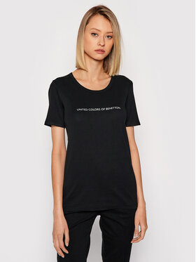 United Colors Of Benetton United Colors Of Benetton Футболка 3GA2E16A2 Чорний Regular Fit