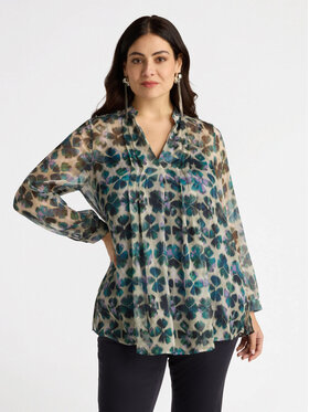 Fiorella Rubino Fiorella Rubino Bluzka 2788T002286N0S5 Zielony A-Line Fit