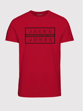 Jack&Jones Jack&Jones T-Shirt Storm 12221191 Czerwony Regular Fit