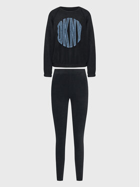 DKNY DKNY Pyžamo YI2822595 Černá Regular Fit