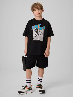 4F 4F Szorty sportowe SKATE & RIDE Czarny Regular Fit