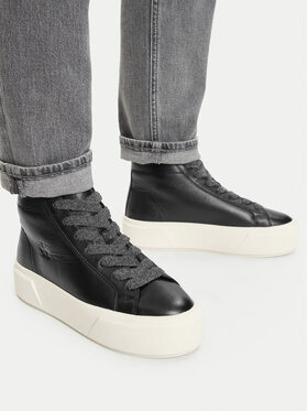 Calvin Klein Calvin Klein Sneakersy Flatform Mid Laceup Lth Wl HW0HW03230 Černá