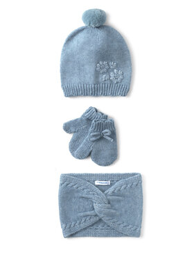 Mayoral Mayoral Completo cappello, scaldacollo e guanti 10019 Blu