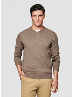 Pako Lorente Pako Lorente Sweter P26SN-2X-003 Beżowy Classic Fit