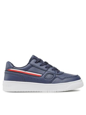 Tommy Hilfiger Tommy Hilfiger Tenisice Stripes Low Cut Lace-Up Sneaker T3X9-32848-1355 S Tamnoplava