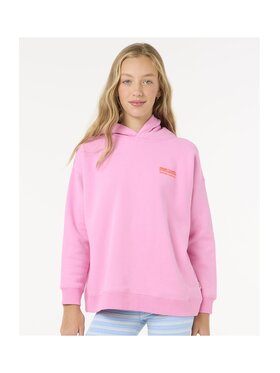 Rip Curl Rip Curl Bluza Surf Puff Hood-Girl Różowy Relaxed Fit