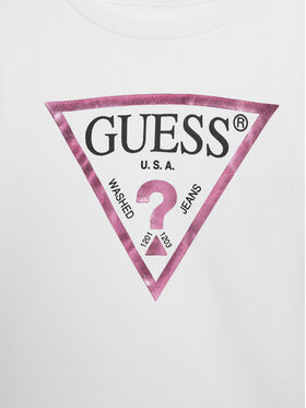 Guess Majica K74Q12 KAUG0 Bijela Regular Fit