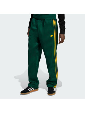 adidas adidas Spodnie dresowe Firebird loose pinstripes Zielony Loose Fit