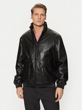 HUGO HUGO Geacă din imitație de piele Bono2511 50530772 Negru Regular Fit
