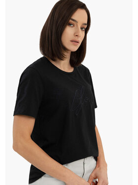 Volcano Volcano T-Shirt T-RIS Czarny Regular Fit