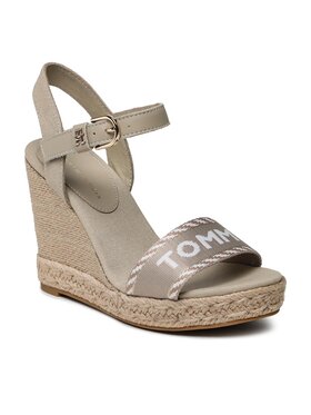 Tommy Hilfiger Tommy Hilfiger Espadrile Seasonal Webbing Wedge FW0FW07088 Bež