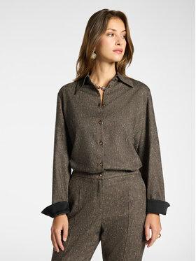 Elena Mirò Elena Mirò Koszula 5043P000370N001 Brązowy Regular Fit