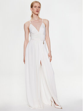 Elisabetta Franchi Elisabetta Franchi Vakarkleita AB-430-32E2-V700 Balts Regular Fit