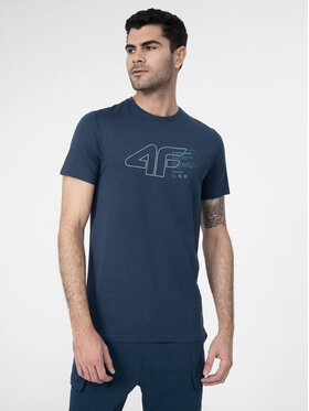 4F 4F T-Shirt 4FSS23TTSHM303 Granatowy Regular Fit