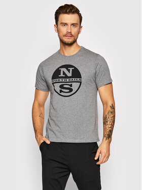 North Sails North Sails T-Shirt 692752 Γκρι Regular Fit