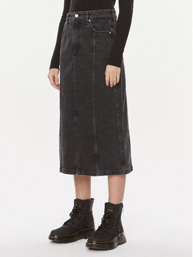 Tommy Jeans Tommy Jeans Φούστα τζιν Claire DW0DW17700 Μαύρο Regular Fit