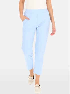 Perso Perso Spodnie damskie PTE242402F Błękitny Fitted Fit