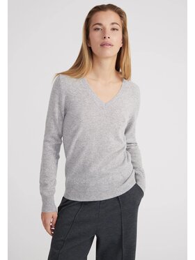 Style Republic Style Republic Sweter Kaszmir Szary jasny Comfort Fit