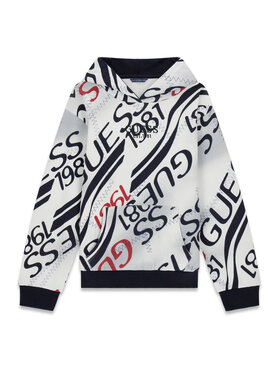 Guess Guess Bluza L6RQ00 KA6R4 Biały Regular Fit