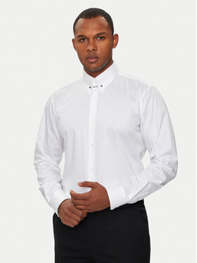 HUGO Hugo Krekls Vikko 50519847 Balts Modern Fit