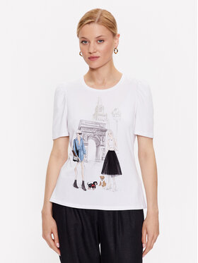 DKNY DKNY T-shirt P3DHRSLK Bianco Regular Fit
