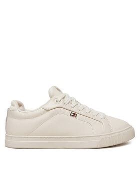 Tommy Hilfiger Tommy Hilfiger Laisvalaikio batai Icon Court Sneaker Flag FW0FW08327 Écru