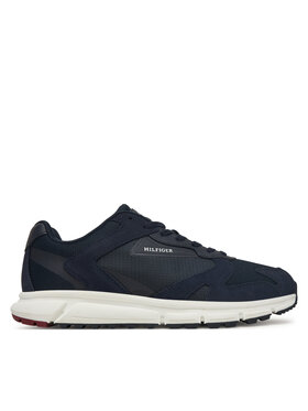 Tommy Hilfiger Tommy Hilfiger Sneakersy Outdoor Runner Mix FM0FM05574 Granatowy