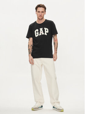 Gap Majica 471777-07 Črna Regular Fit