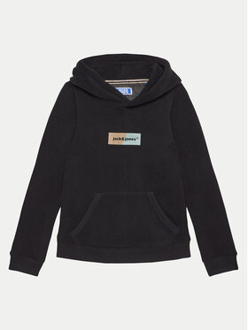 Jack&Jones Junior Jack&Jones Junior Džemperis ar kapuci Bronx 12263291 Melns Standard Fit