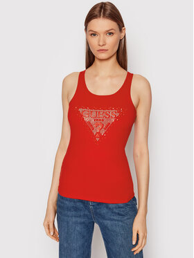 Guess Guess Top W2RP00 K1811 Rosso Slim Fit