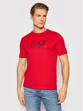 EA7 Emporio Armani EA7 Emporio Armani T-Shirt 3LPT71 PJM9Z 1451 Červená Slim Fit