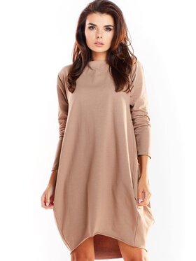 Infinite You Infinite You Úpletové šaty M232 Béžová Basic Fit