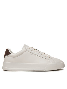Tommy Hilfiger Tommy Hilfiger Sneakersy Court Better Lth FM0FM05322 Écru