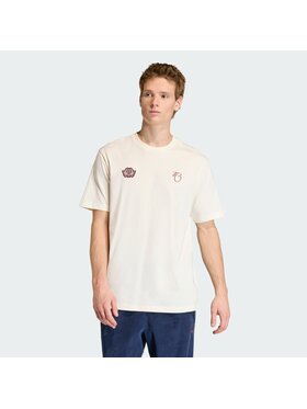 adidas adidas Koszulka techniczna 161887 Biały Loose Fit